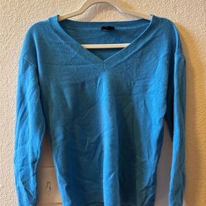 Talbots Bright Turquoise V-Neck Sweater